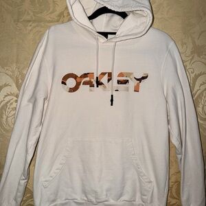 Oakley Cream Hoodie with Camouflage Logo